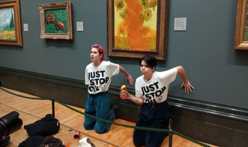 National Gallery in London bans liquids after activists' attacks on Sunflowers and other artworks