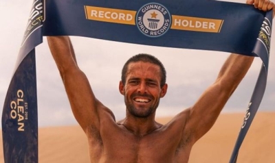 Reality star Spencer Matthews breaks world record with marathon charity challenge