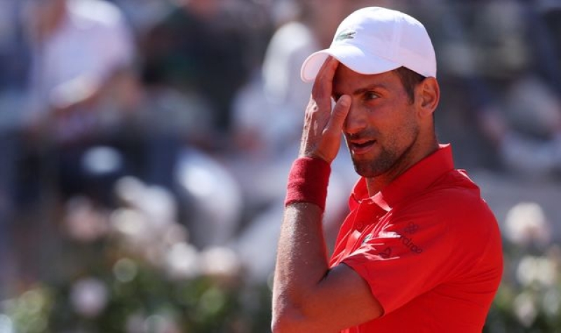 Novak Djokovic to have medical tests after bottle strike and shock loss in Italian Open