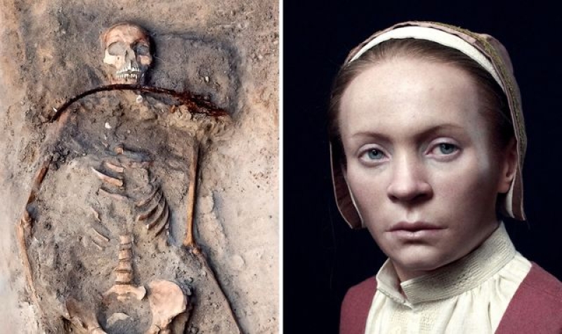 &#039;Vampire&#039; returns from the dead: Scientists in Poland rebuild the face of 400-year-old woman